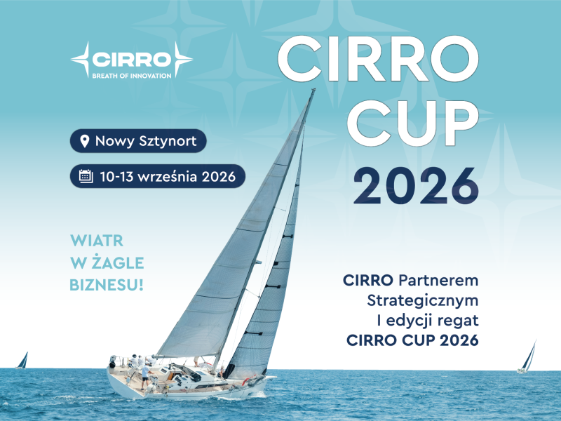CIRRO Partnerem Strategicznym I edycji regat CIRRO CUP 2026