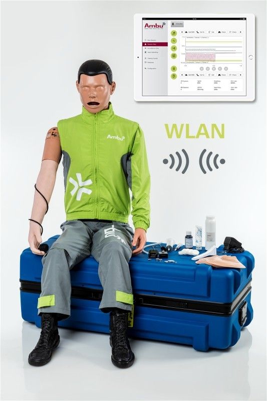Manekin szkoleniowy Ambu®  AmbuMan Airway Wireless